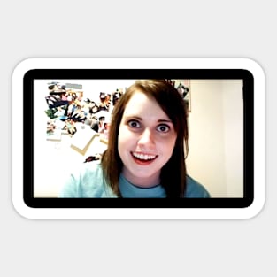 Overly Attached Girlfriend Meme Sticker